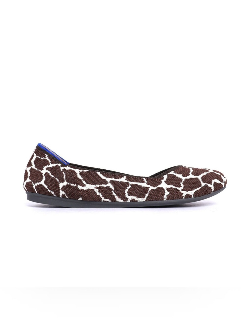Rothy's The Flat Chestnut Giraffe Print Women's Size 5.5